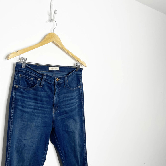 Madewell 10" High Rise Skinny Jeans Women's Hayes Wash F4684 stretch cotton 29 - Picture 3 of 9